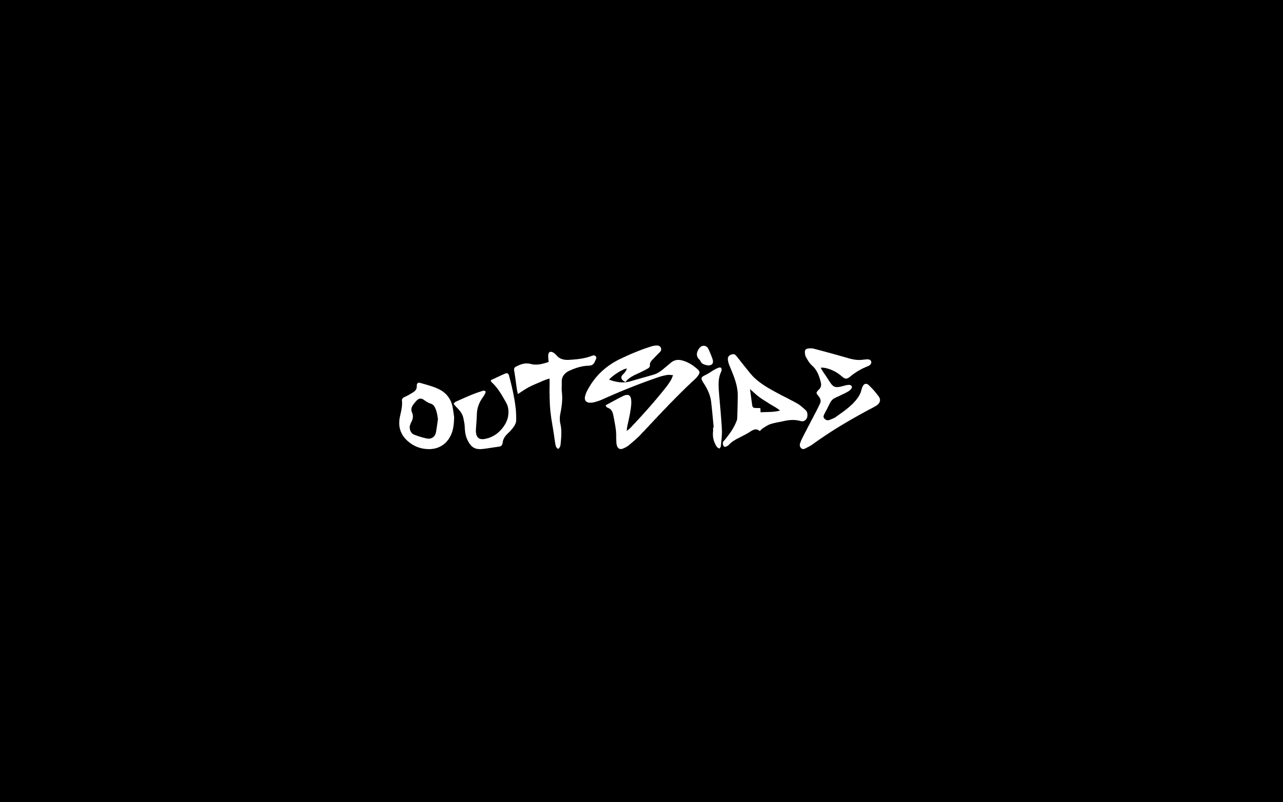 Outside